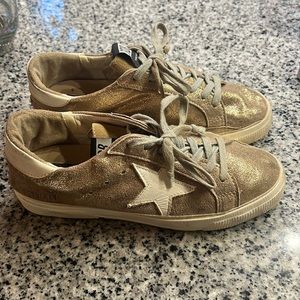 gold sparkle pair of golden goose!